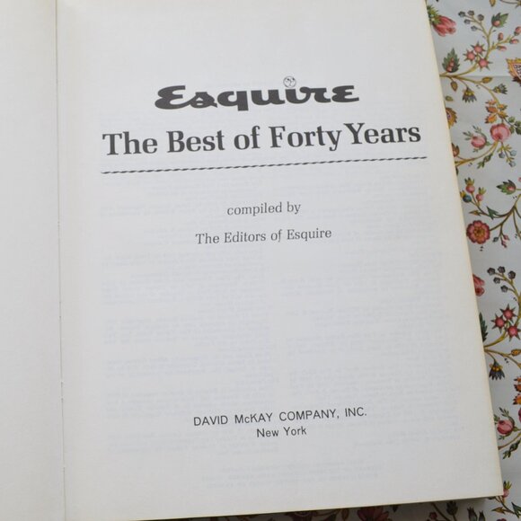 BOOK Esquire The Best of Forty Years - Picture 3 of 7